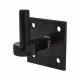 Heavy Duty Hook on Square Plate - 19mm Pin - Black Galvanised