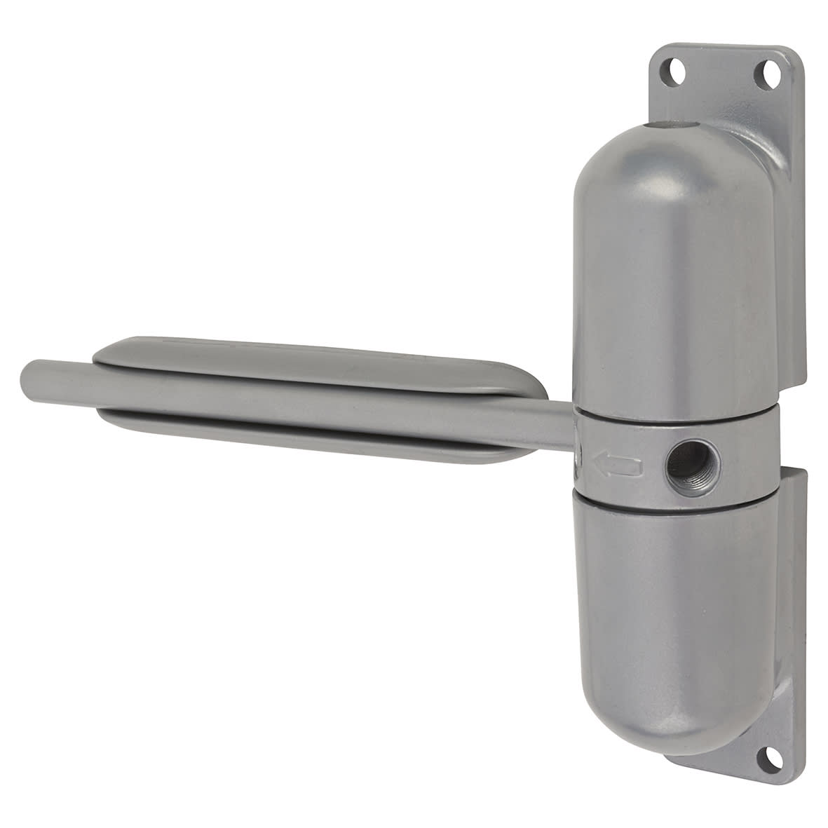 Spring Door Closer - Pull Side Mounting - Silver