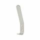Single Hat & Coat Hook - 129 x 20mm - Aluminium - Pack of 10