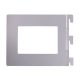 Twin Slot Shelf Book End - 142 x 118mm - Silver