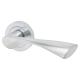 Satin Chrome Door Handles on Round Rose - Knightsbridge Range