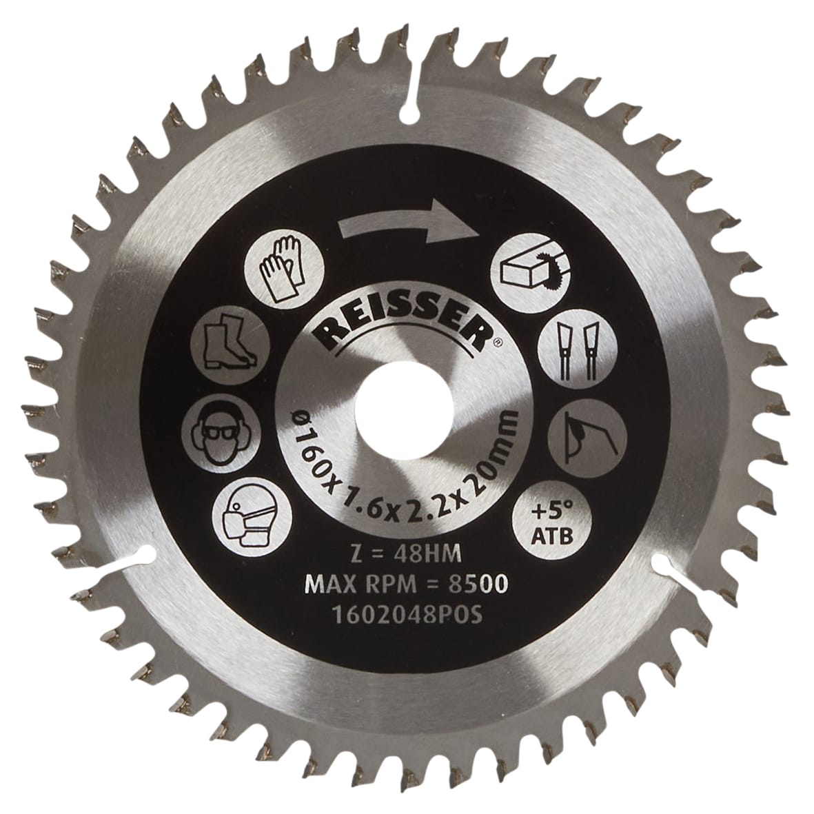 TCT Circular Saw Blade - 160 x 20mm - 48T - Wood