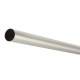 25mm Round Steel Hanging Rail Tube - 1829mm Length - Brushed Nickel