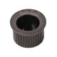 Round Door Edge Finger Flush Pull - 30mm Diameter - Black Nickel