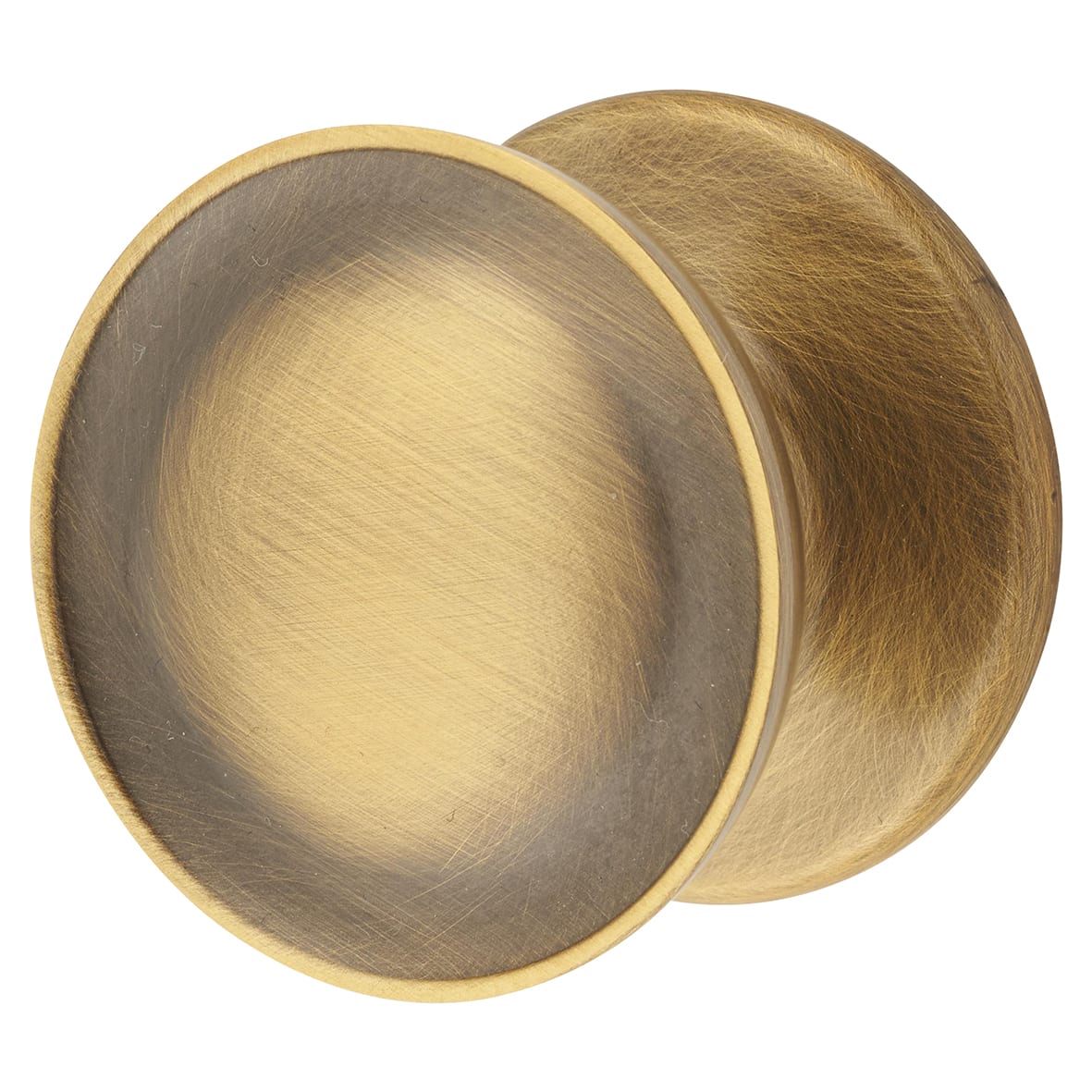 Marcus Surrey Round Cabinet Knob - 38mm Diameter - Antique Brass