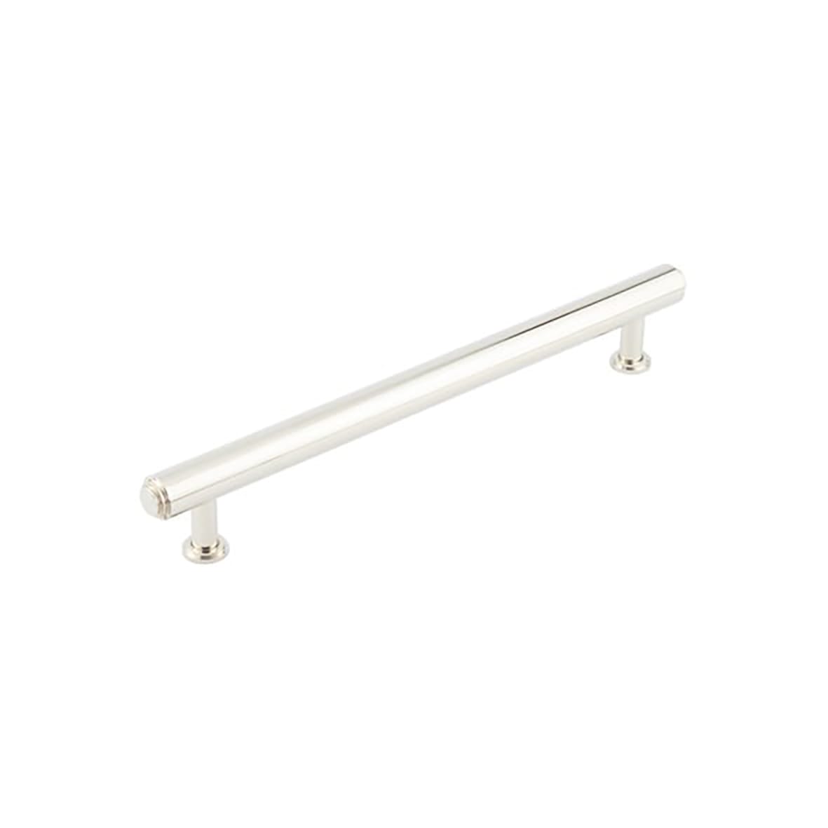 Belgrave 18mm Stepped T-Bar Cabinet Pull Handle - 224mm c/c - Polished Nickel