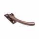 Bulb End Locking Espagnolette Casement Window Handle - Right Hand - Soft Antique Bronze