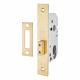 Oval 2141 Deadlock - 77mm Case - 57mm Backset - Polished Brass