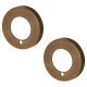 Privacy Rose Cover - 52mm Diameter - Antique Brass