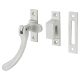 Bulb End Mortice & Hook Plate Casement Window Fastener - Reversible - Soft Satin Chrome