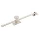 Adjustable Screw Down Casement Window Stay - 10"/260mm Length - Satin Stainless Steel