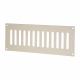 Plain Slotted Vent - 242 x 89mm - 4370mm² Free Air Flow - Satin Stainless Steel