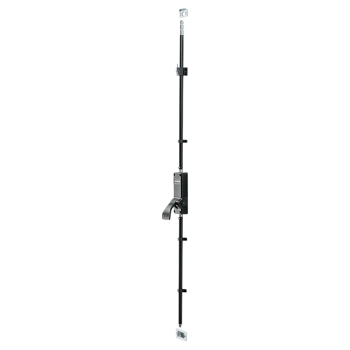 Single Door Push Pad Bolt - Timber/Metal Door - Matt Black