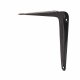 London Pattern Shelf Bracket - 125 x 100mm - Black