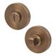 Bathroom Turn & Release - 52mm Diameter - Antique Brass
