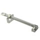 Telescopic Skylight Screw Jack Opener - 258mm Length - 165mm Throw - Satin Chrome