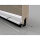 XRD Rain Deflector with Rubber Seal - 914mm Length - Inward/Outward Opening Doors - White