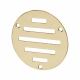 Circular Slotted Vent - 76mm - 900mm² Free Air Flow - Polished Brass
