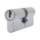 1 Star 6 Pin Kitemarked 80mm Euro Double Cylinder - 40 + 40mm - Satin Chrome - Keyed to Differ