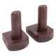 Gate Hook to Weld with Straight End - 22mm Pin - Self Colour Steel - Pair