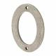 76mm Screw Fix Door Numeral - 0 - Pewter
