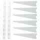 Twin Slot Shelving Kit - 2 x 2000mm Shelf Wall Uprights & 6 x 370mm Shelf Brackets - White