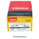 Solo Chippy Pozi Countersunk Wood Screws - 5.0 x 50mm - Zinc Plated - Pack of 200