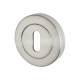 Escutcheon - 52mm Diameter - Keyhole - Satin Chrome