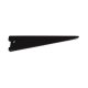 Twin Slot Shelf Bracket - 370mm Length - Black