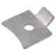 Standard Flat Bookcase Clip - Satin Chrome Plated - Pack of 10