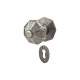 Pewter Octagonal Mortice/Rim Door Knob with Escutcheon - 59mm Rose Diameter
