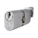 10 Pin 70mm Oval Thumbturn Cylinder - 35mm Turn + 35mm - Satin Chrome - Keyed to Differ