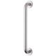 Satin Stainless Steel 19mm D-Bar Door Pull Handle on Rose - Screw Fix - 225mm Centres