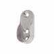 30 x 15mm Oval Tube Hanging Rail End Socket - Polished Chrome - Pack of 10