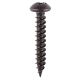 Blackjax Pozi Round Head Wood Screws - 6 x 1" - Exterior Black Organic - Pack of 200