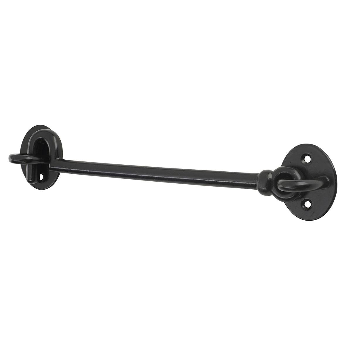 Cabin Hook & Eye - 300mm Length - Antique Black Iron