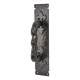 Antique Black Barley Twist D-Bar Door Pull Handle on Plate - Screw Fix - 310 x 65mm
