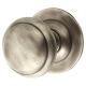 Antique Pewter Round Centre Door Knob - 85mm Rose Diameter