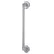 Satin Aluminium 19mm D-Bar Door Pull Handle on Rose - Screw Fix - 425mm Centres