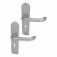 Satin Stainless Steel Return to Door Keyhole Lock Door Handles - 3K70 Range - 200 x 50mm
