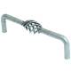 Cage D-Bar Cabinet Pull Handle - 128mm Centres - Polished Steel