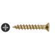 Pozi Continuous / Piano Hinge Wood Screws - 3.0 x 12mm - Yellow Zinc - Pack of 1000