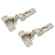 Clip Top Profile Thick Door Cabinet Hinge - 95° - Sprung - Half Overlay - Zinc Plated - Pair
