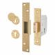 3G114E:2007 Heavy Duty 5 Lever Deadlock - 67mm Case - 40mm Backset - Pol Brass