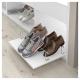Wire Frame Shoe Rack - 100 x 530 x 40mm - Fixed - Chrome