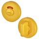 Nylon Bathroom Turn & Release with Indicator - 52mm Diameter - Golden Yellow