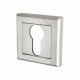 Square Escutcheon - 52 x 52mm - Euro - Satin Chrome