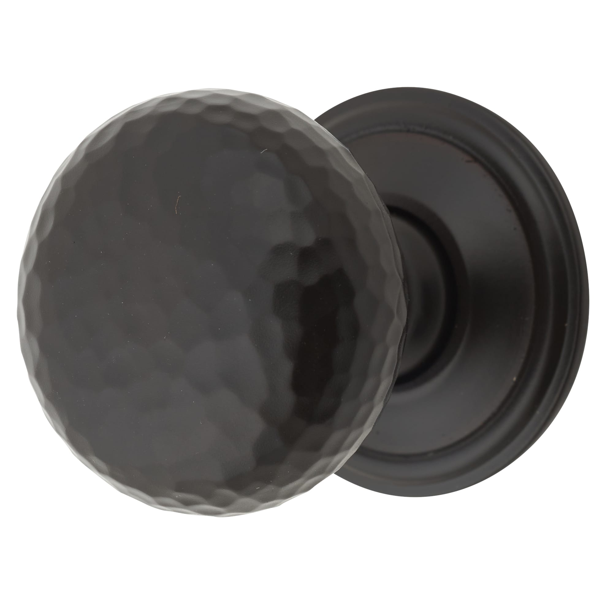 Hammered Mushroom Round Cabinet Knob - 32mm Diameter - Aged Bronze