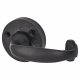 Antique Black Windsor Door Handles on Round Rose