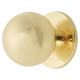 Ball Cabinet Knob - 18mm Diameter - Polished Brass